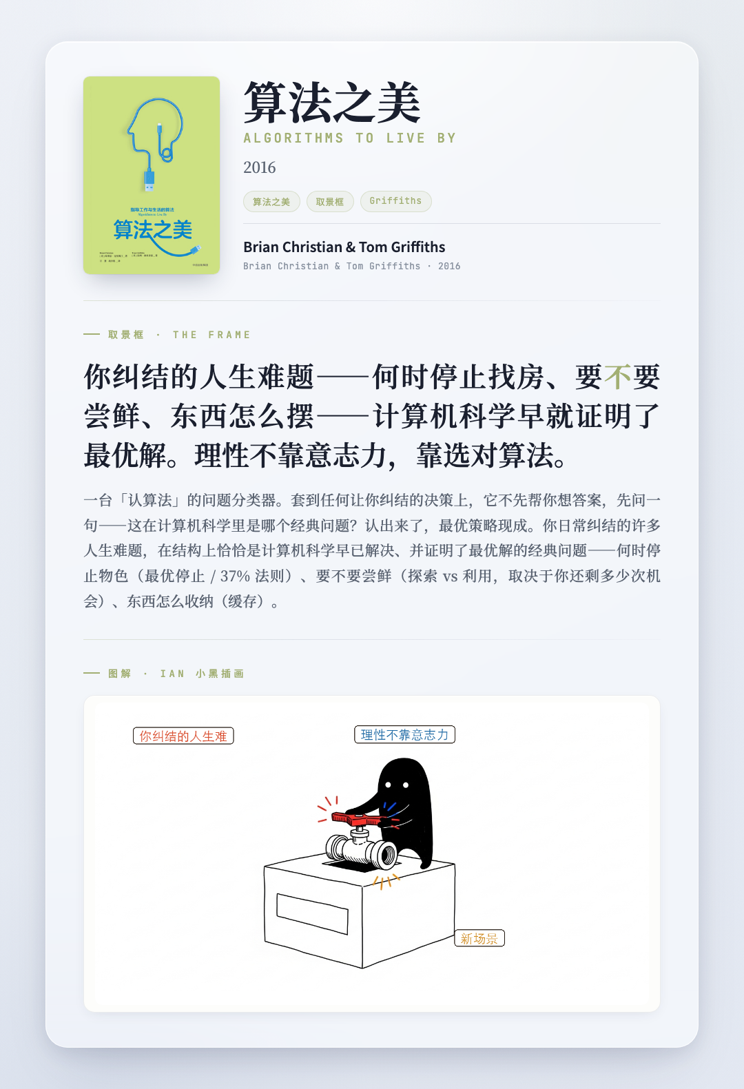 算法之美 取景框卡