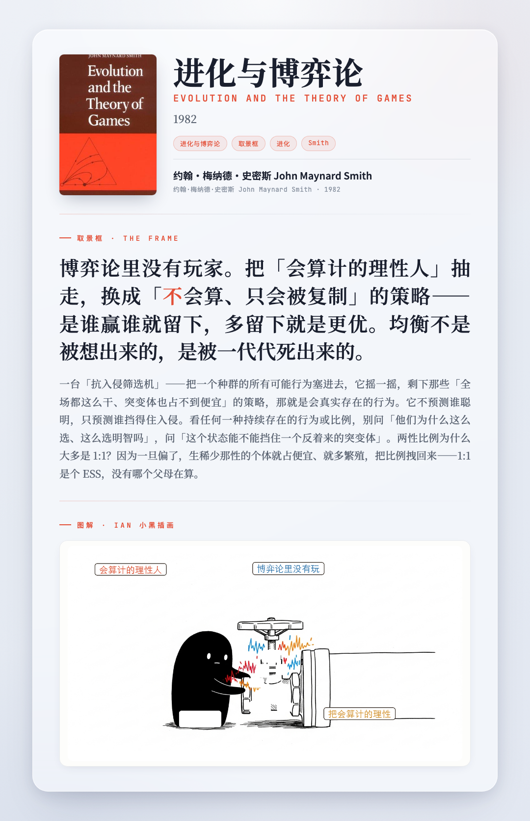 进化与博弈论 取景框卡