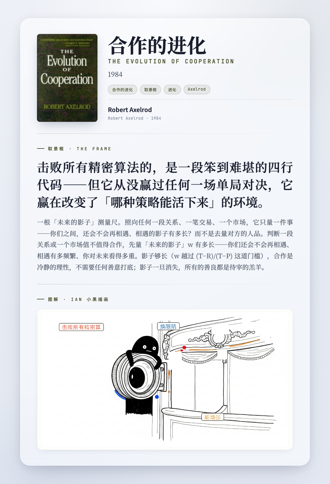合作的进化 取景框卡