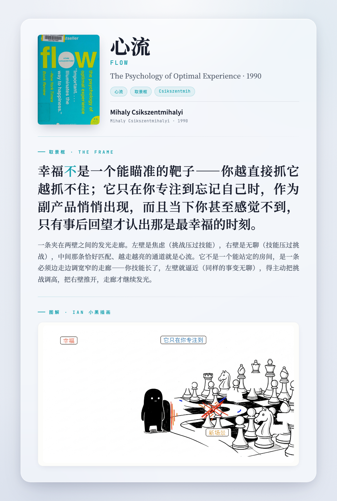 心流 取景框卡