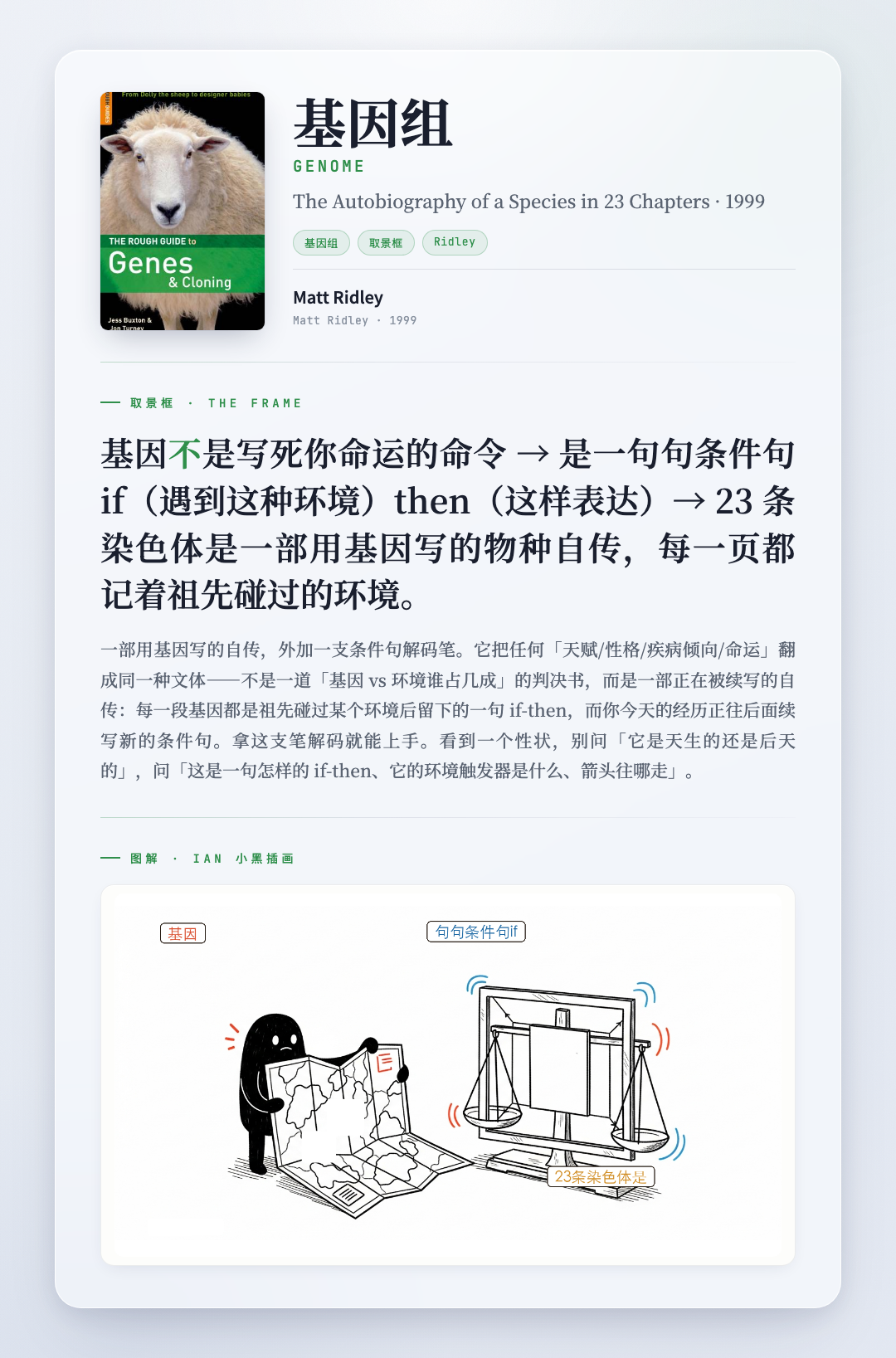 基因组 取景框卡