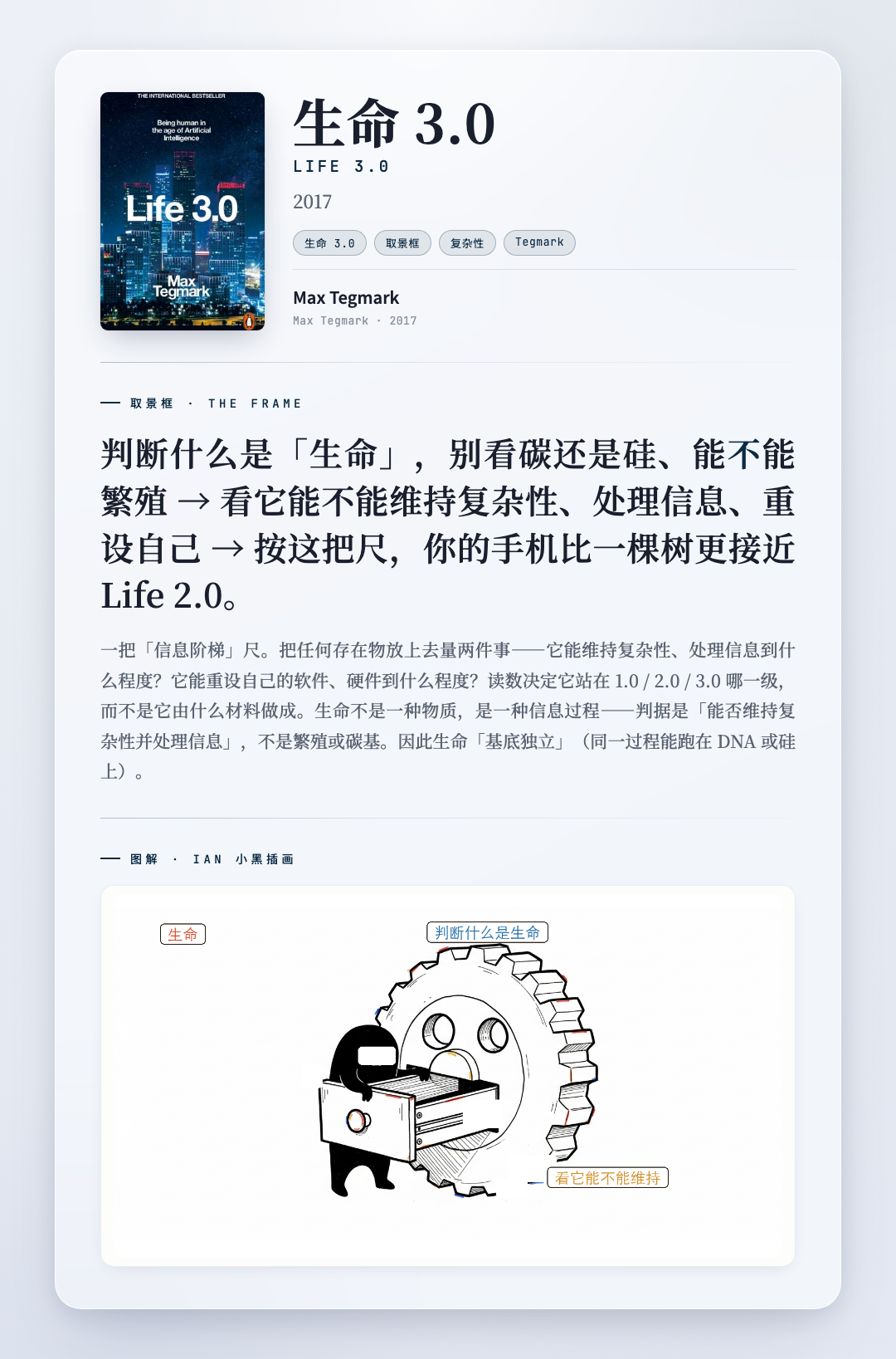 生命 3.0 取景框卡