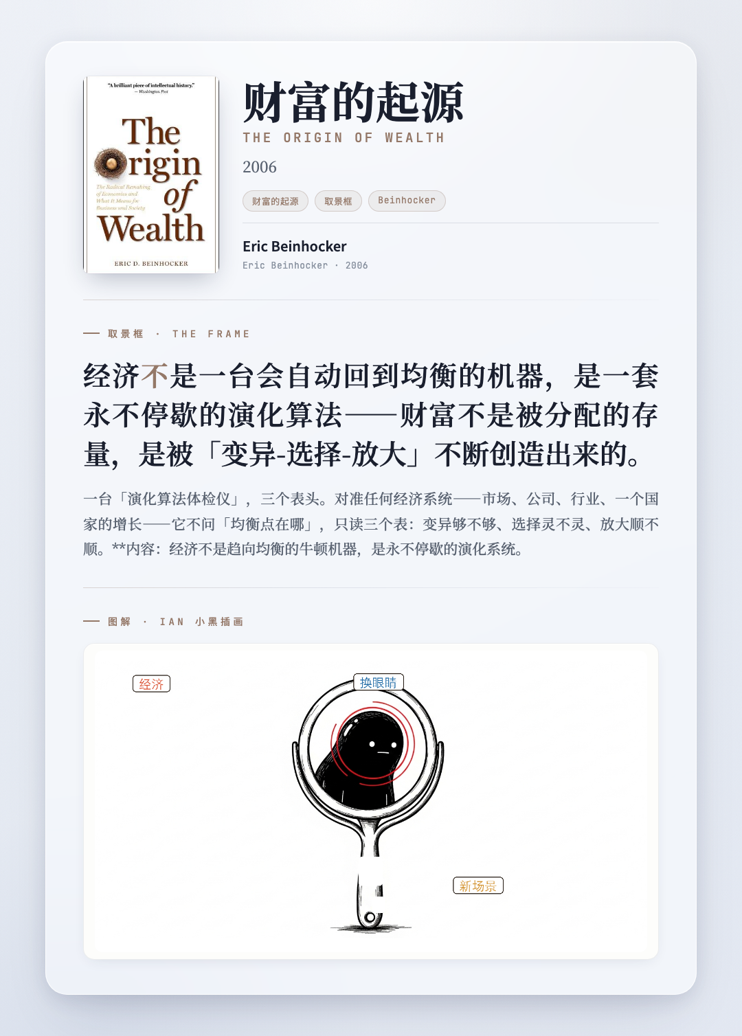 财富的起源 取景框卡