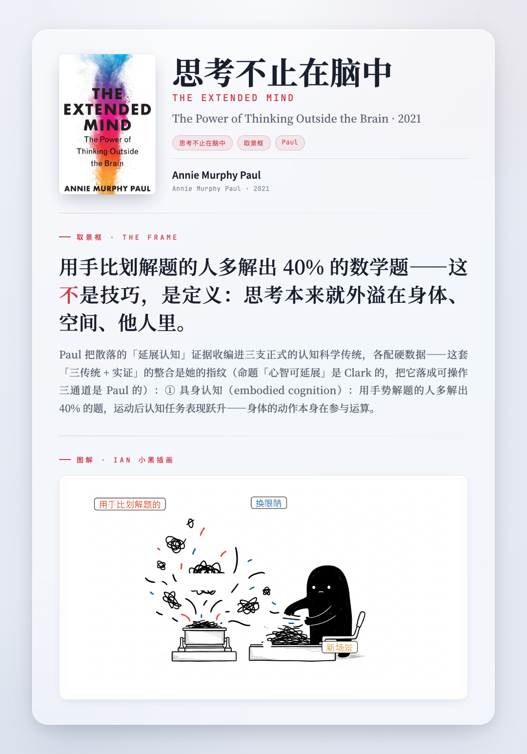 思考不止在脑中 取景框卡