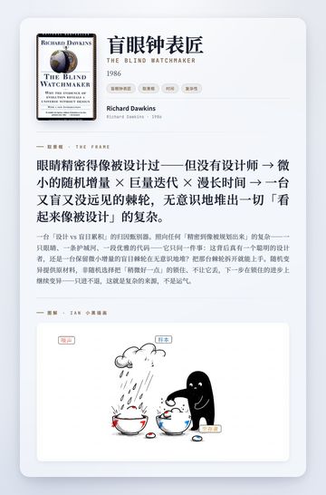 盲眼钟表匠 取景框卡