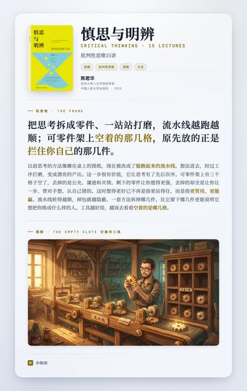 慎思与明辨 取景框卡