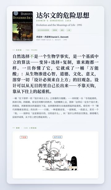 达尔文的危险思想 取景框卡