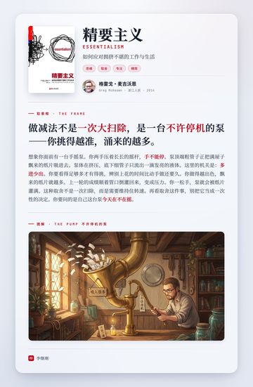 精要主义 取景框卡