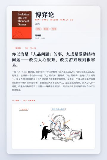 博弈论 取景框卡