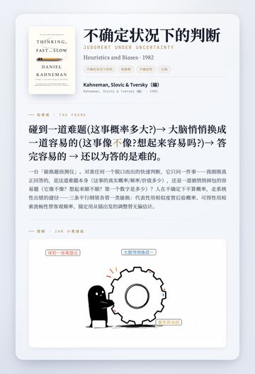 不确定状况下的判断 取景框卡