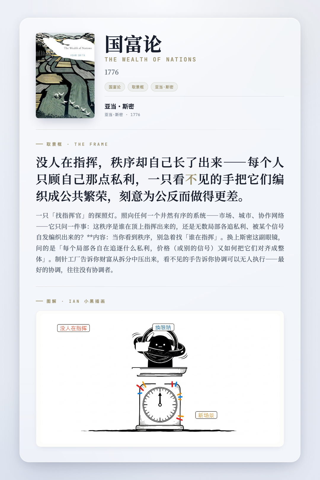 国富论 取景框卡