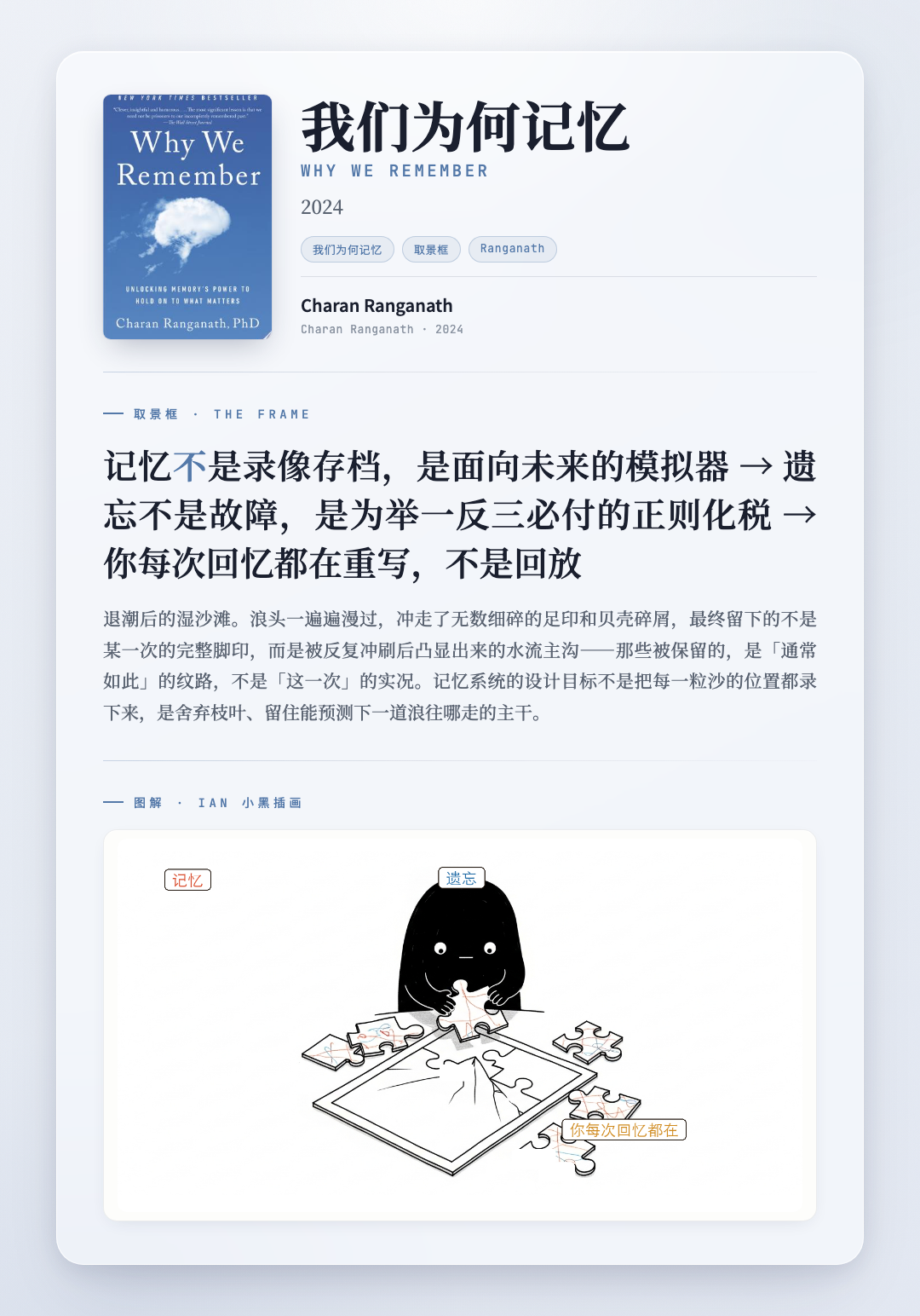 我们为何记忆 取景框卡
