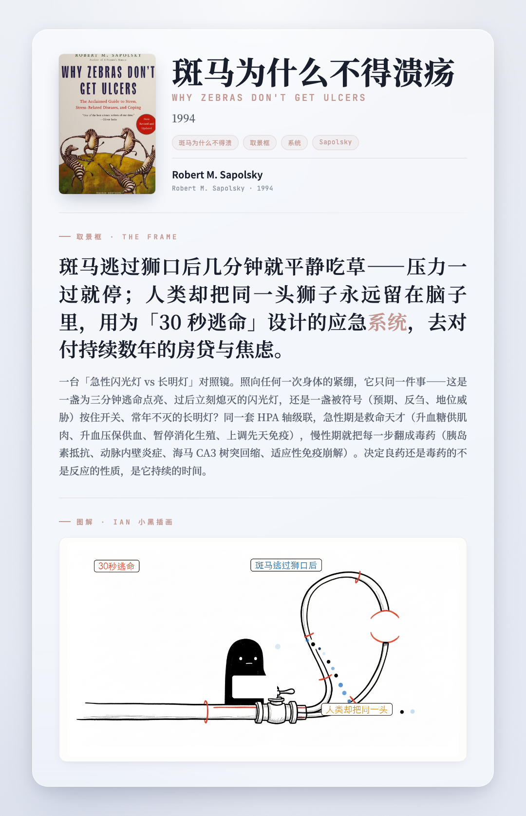 斑马为什么不得溃疡 取景框卡