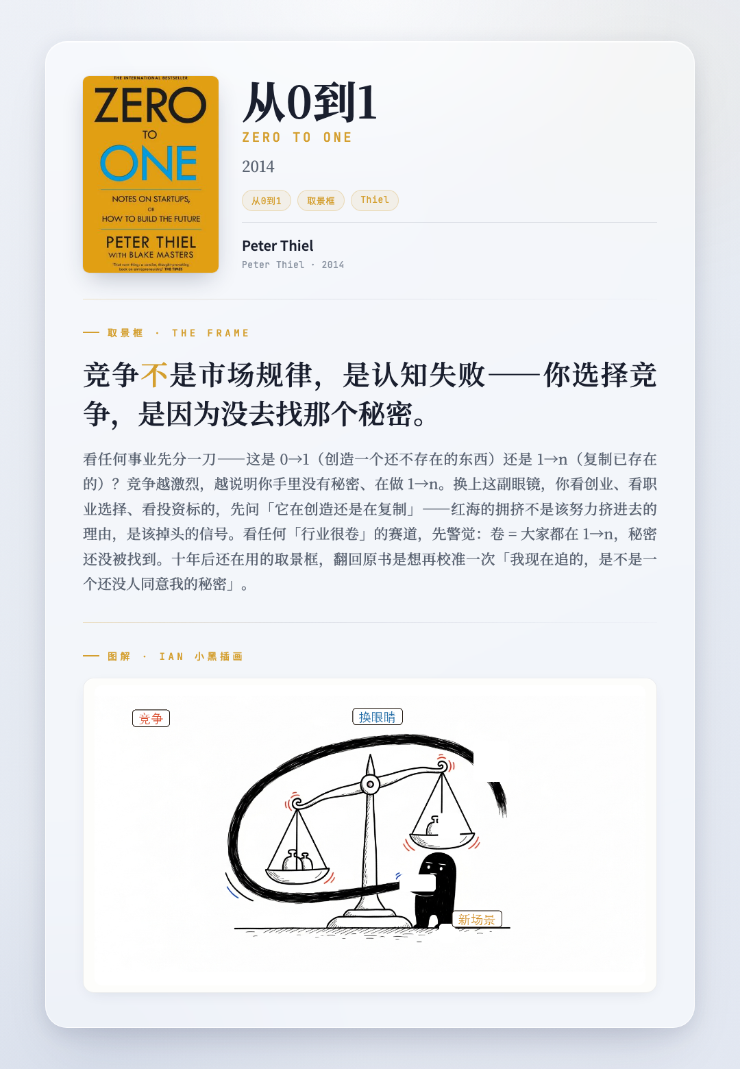 从0到1 取景框卡